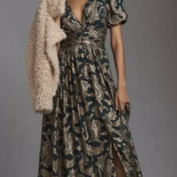 Anthropologie Katerina Button Front Midi Dress.  NWT Plus Size US 26 - Picture 5 of 13